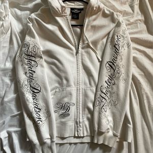 Authentic vintage harley davidson zip up jacket